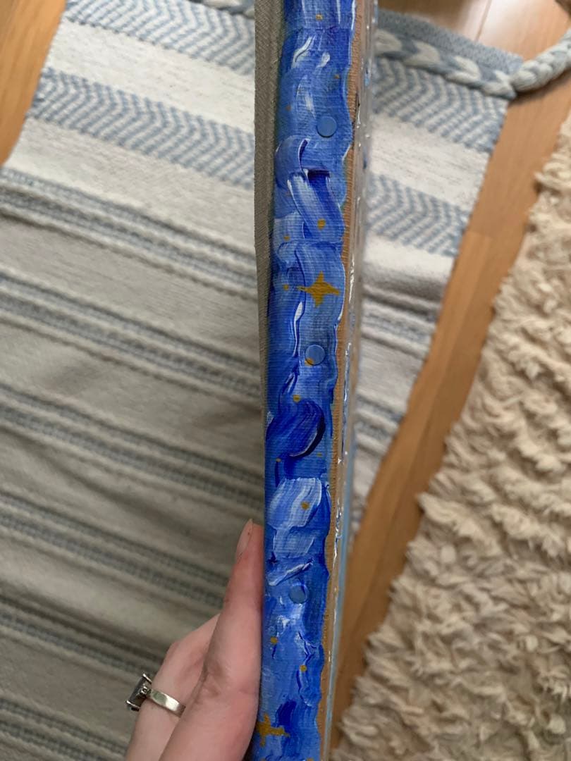 油絵 “Fish Catcher”