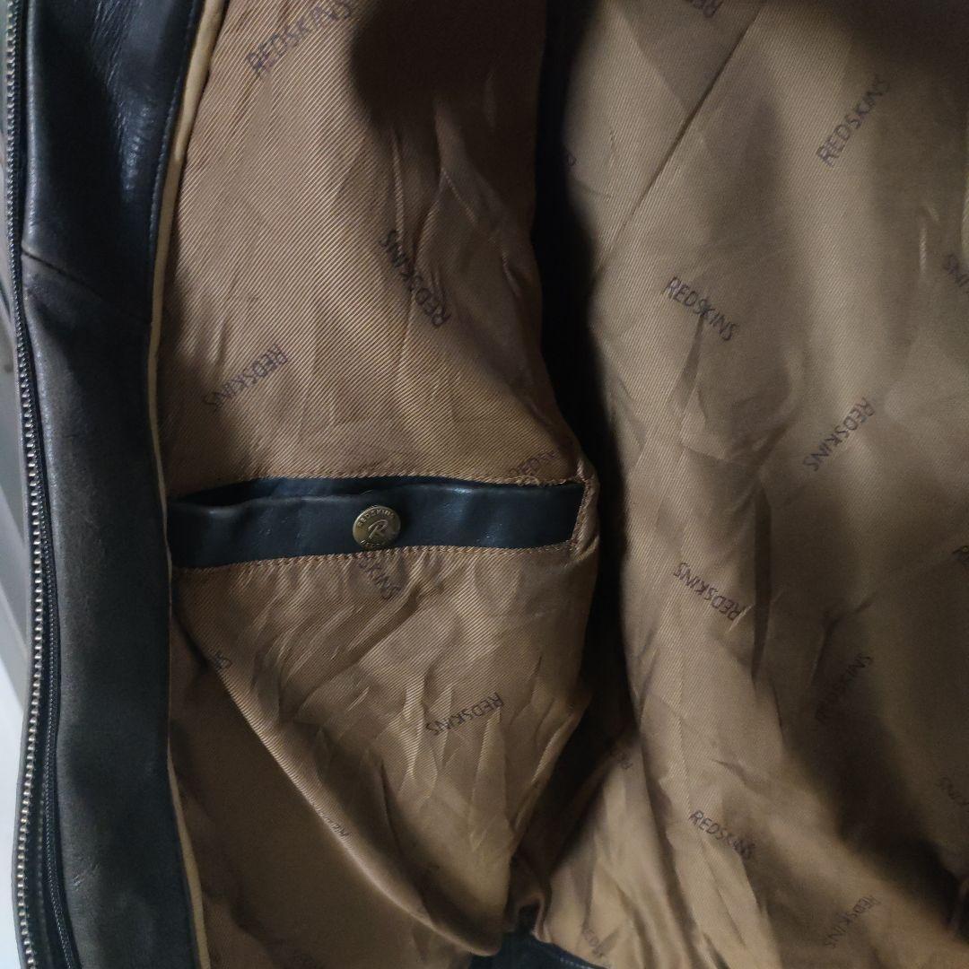 REDSKINS レザーシングルライダースジャケット XL