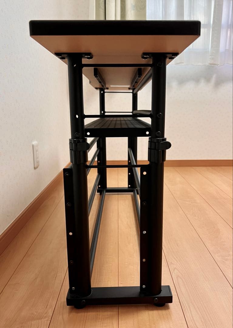 【ユキ】Bauhütte デスク ブラック BHC-1200H-BK