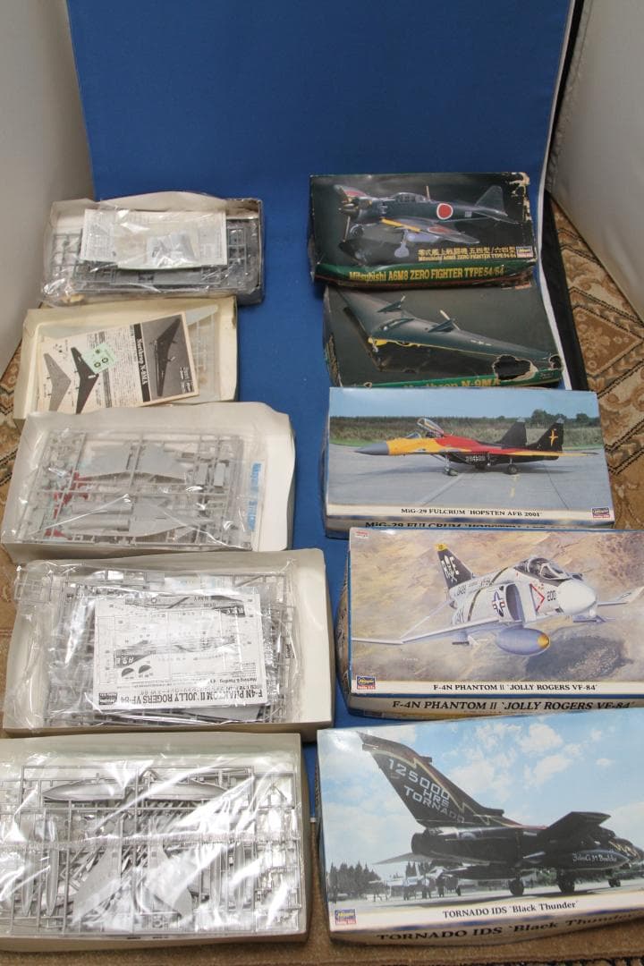 ハセガワ＆SMER　戦闘機　１０機セット（未組立・外箱に難有！1/72＆１/48