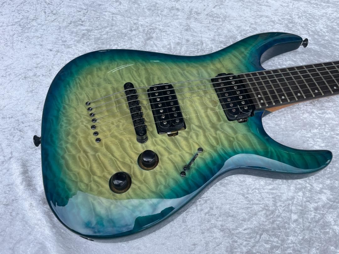 ギター Y1058 gfc GN7-200 Gloss Blue Burst QM