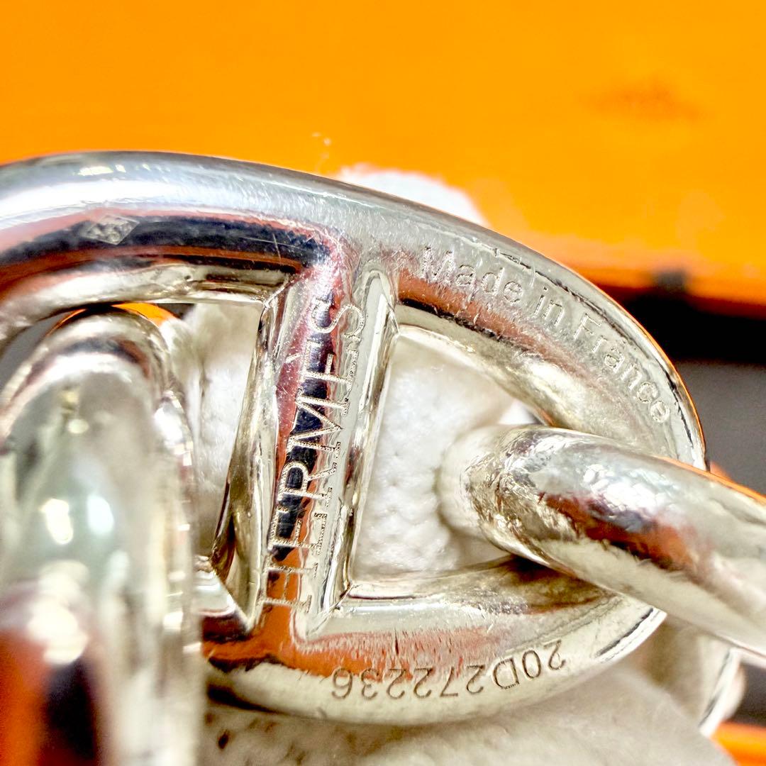 HERMES シェーヌダンクル 925 TGM 11コマ ブレスレット 箱付き