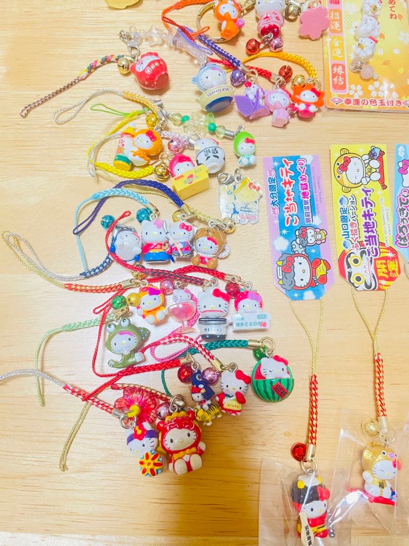 ご当地ハローキティ ストラップセット キーホルダー