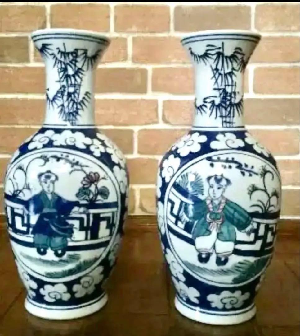 清代 大清雍正年製 高さ29cm 壷 花瓶中国古玩　中国美術品