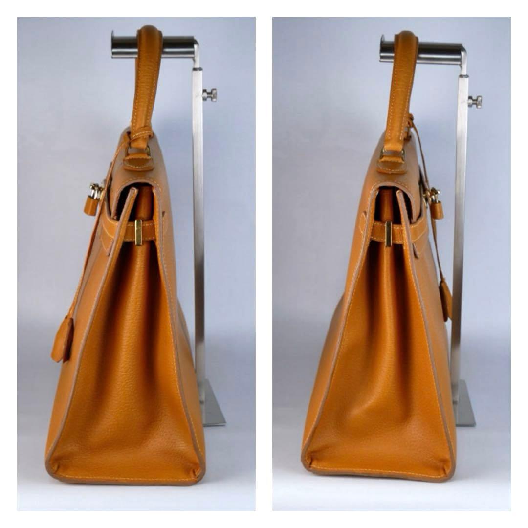 希少美品　Cellerini チェレリーニ　2Wayバッグ　キャメル　ゴールド