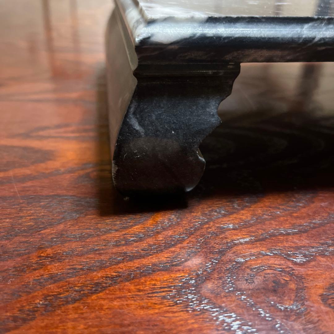 大理石　オニキス　壺　花瓶　台座付き