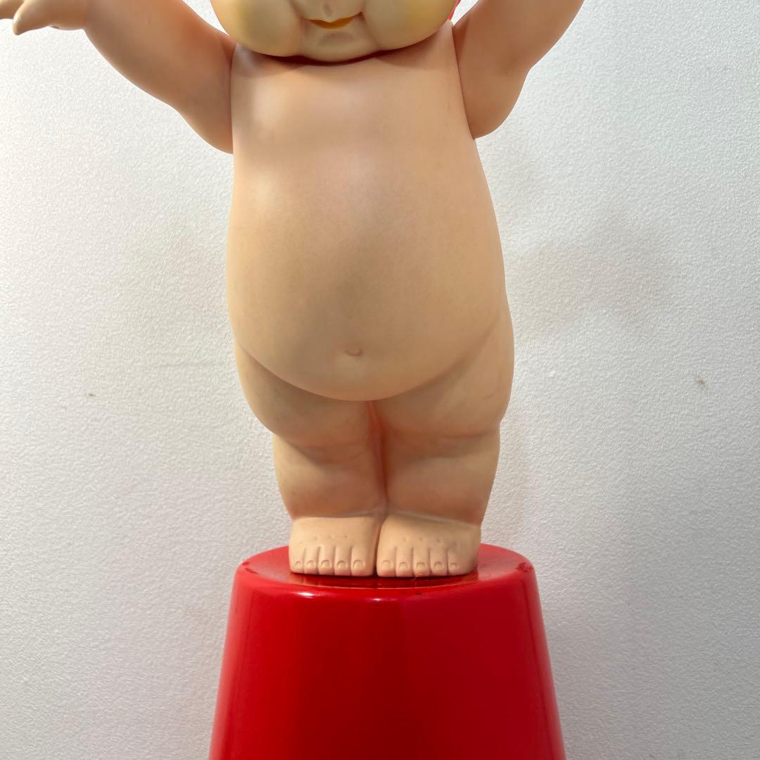 ☆非売品　昭和レトロ　当時物　キューピー人形台座付　高さ83㎝　特大　大きい☆