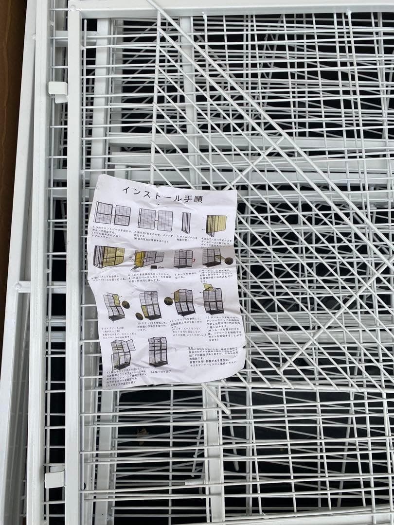 猫ケージ 猫用ケージ 猫ハウス 85x60x175cm ホワイト　ペットケージ