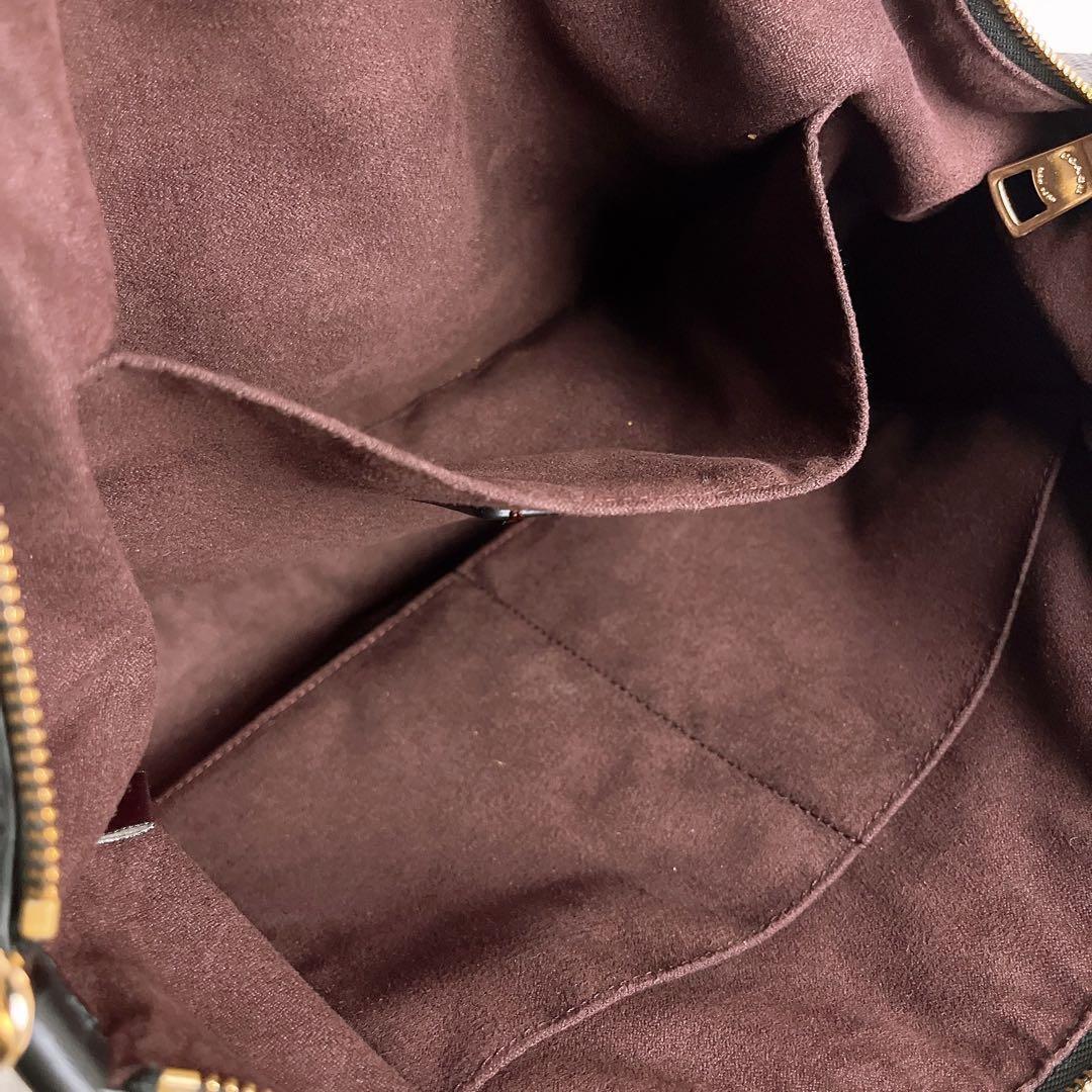 極美品☆COACHコーチ 2wayショルダーバッグ ブラウン シグネチャー