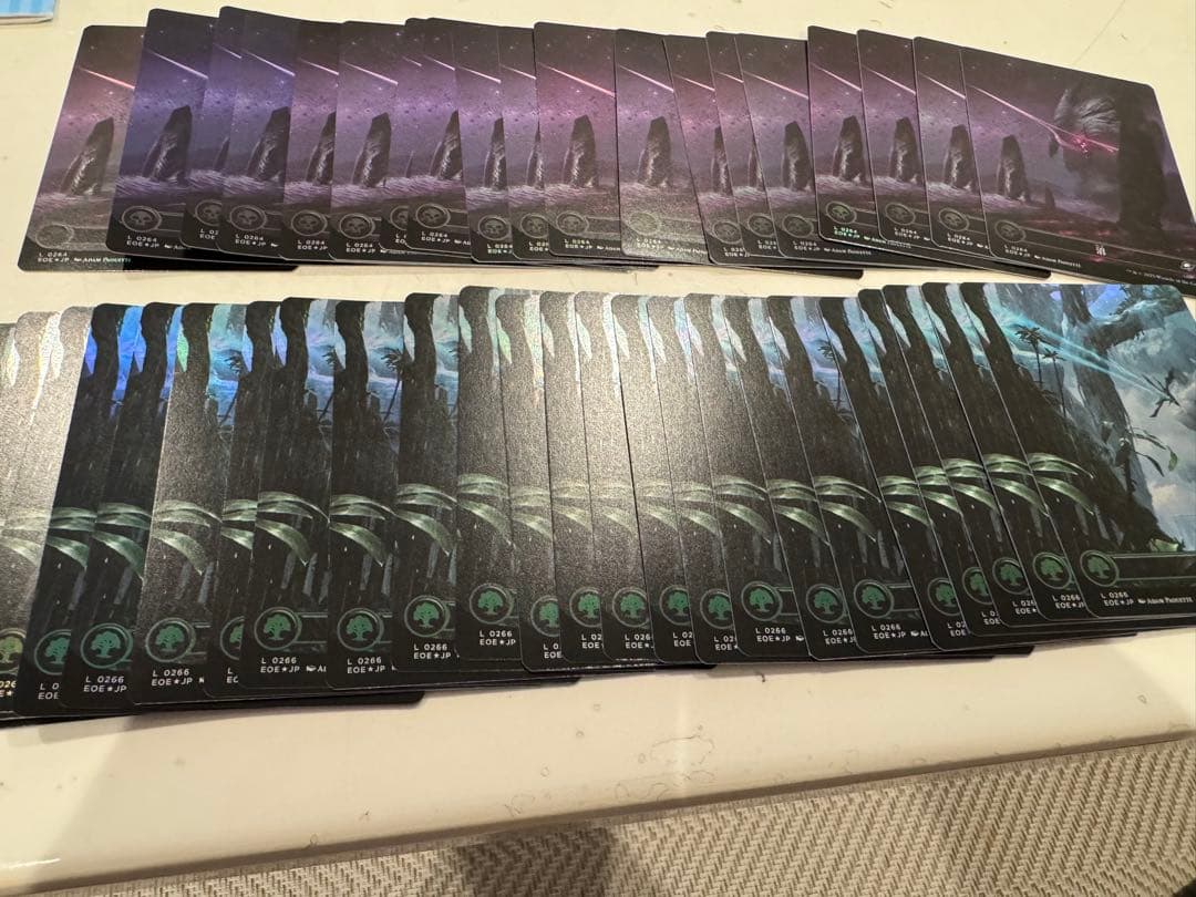 mtg 久遠の終端　フルアート　土地　foil セット