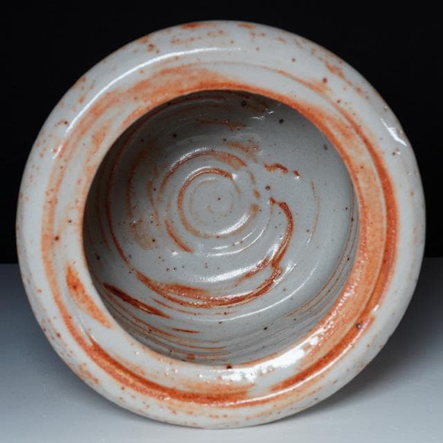 加藤光右衛門　志野水指　共箱　茶道具　美濃　陶器　山十窯　十右衛門