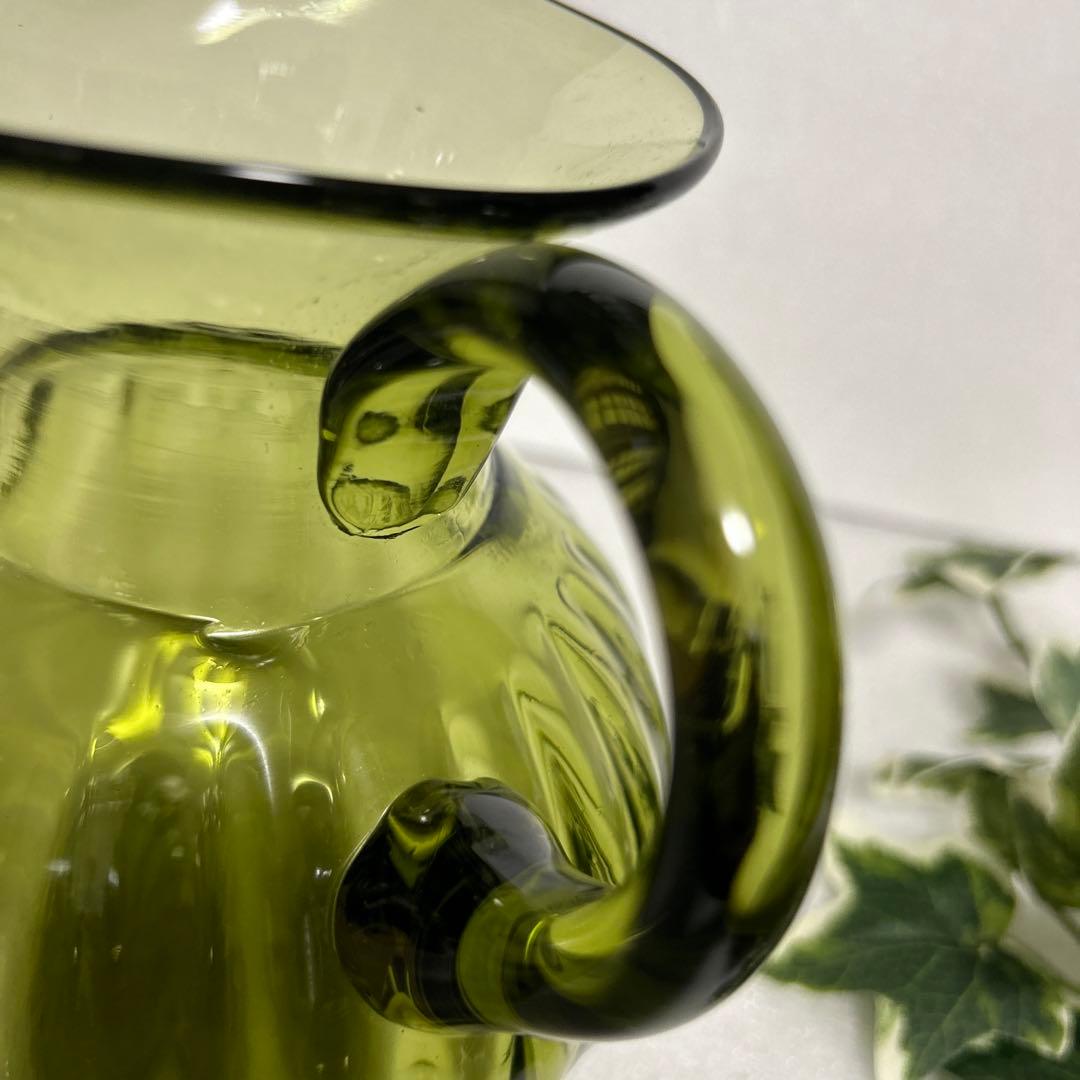 津軽びいどろ 七里長浜　ピッチャー　水差し　カラフェ　北洋硝子　ガラス細工