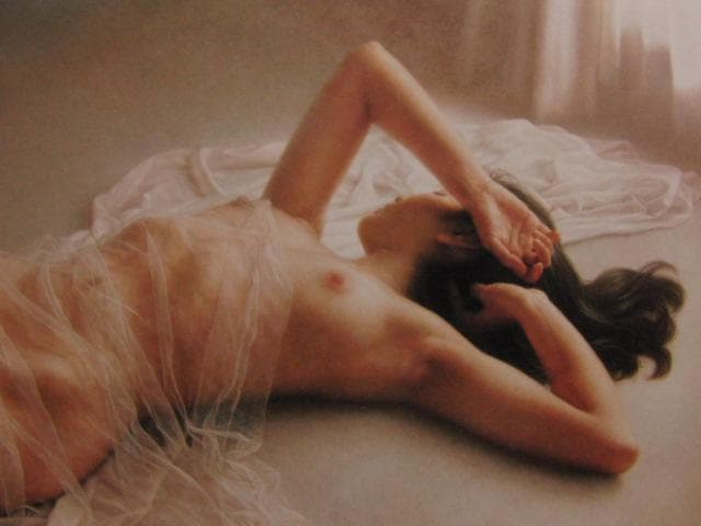 島村　信之、薄衣の裸婦