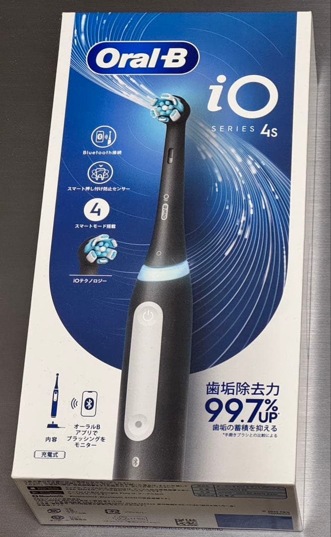 【新品】ブラウン 電動歯ブラシ オーラルB iO4S マットブラック 黒