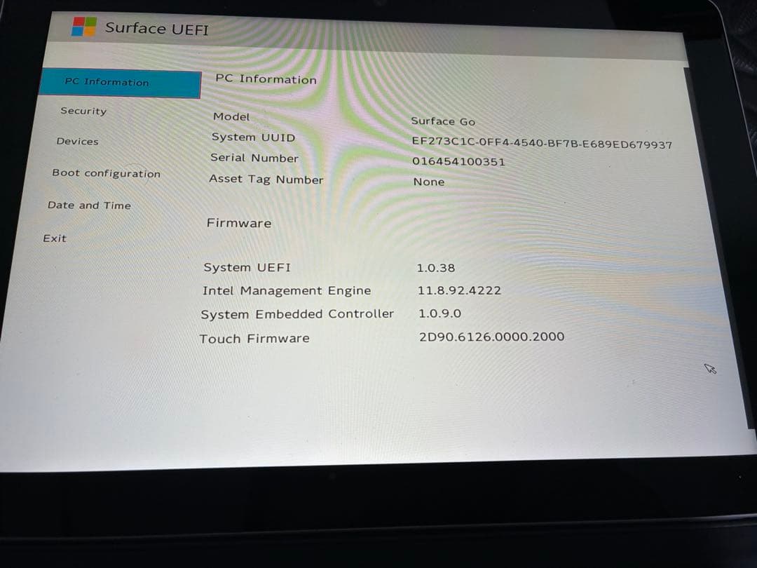 ジャンクタブレットPC surface go 1824 五台セット