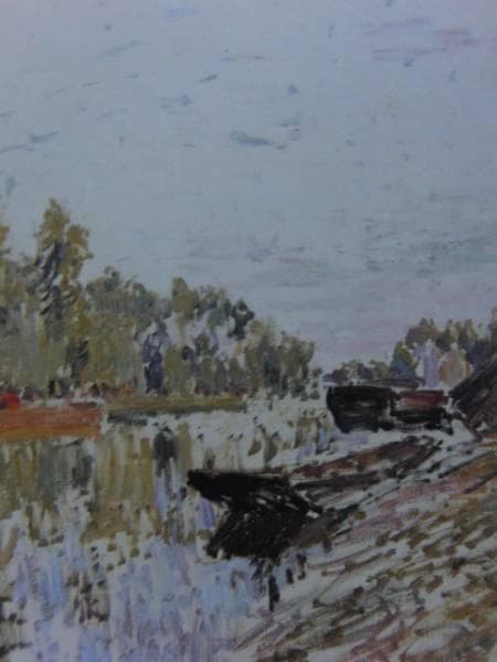 アルフレッド・シスレー 、Alfred Sisley、モレ近くのロワン川岸