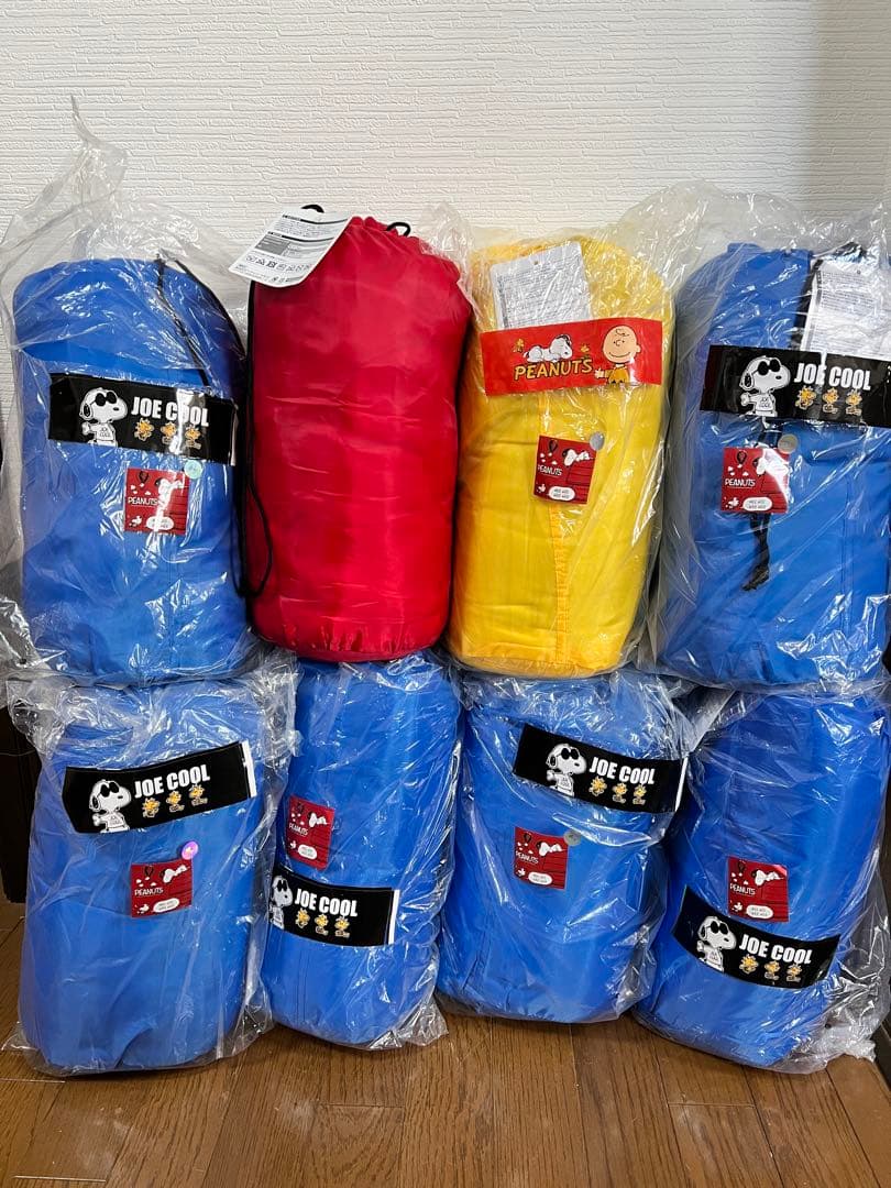 【8個セット】スヌーピー 寝袋 シュラフ 210×75cm【未開封新品】