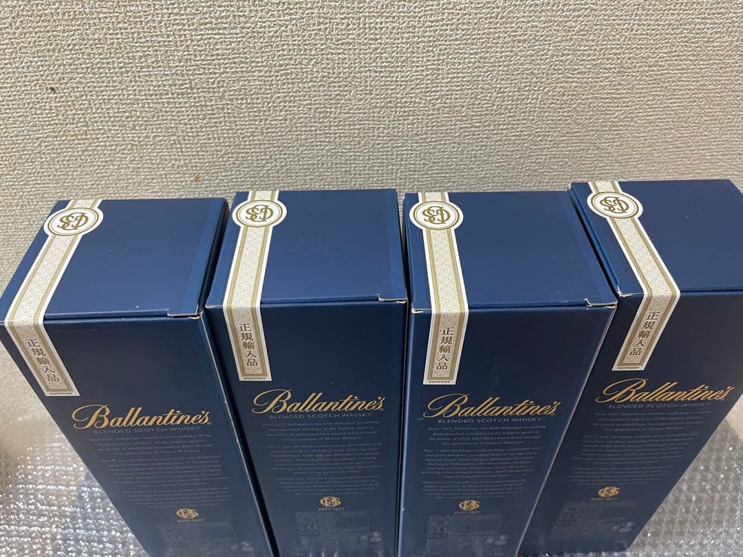 新品.箱付き Ballantine's 17年 ウイスキー 4本セット