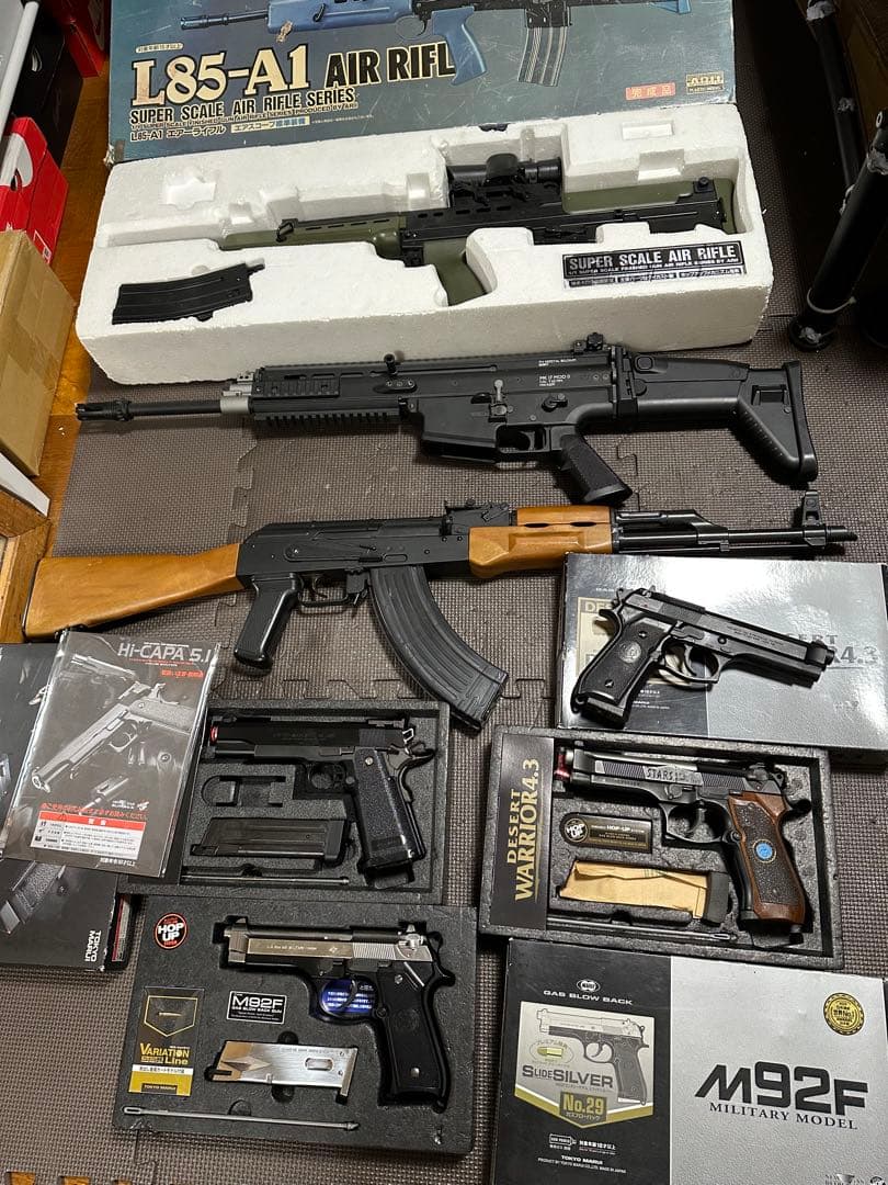 倉庫整理品 エアガンセット 未確認