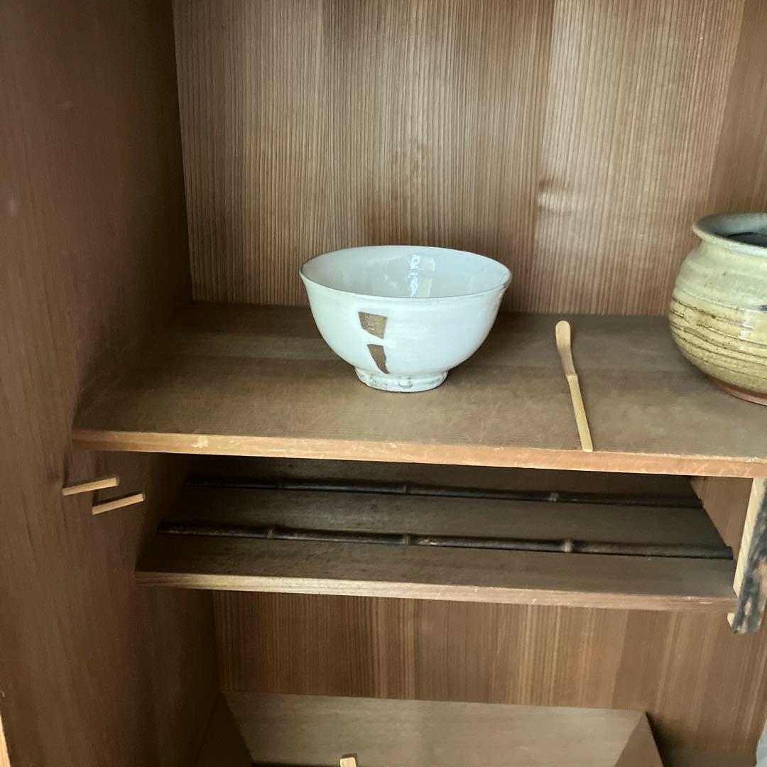 唐津　粉引茶わん　須恵窯