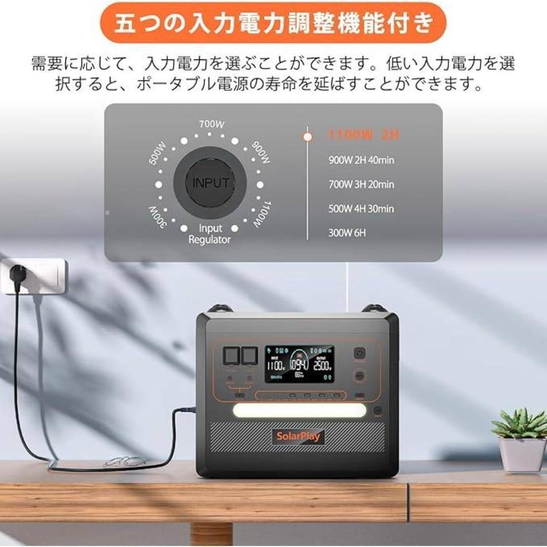 お買い得 新品未開封　大容量 ポータブル電源 2300Wh Solarplay