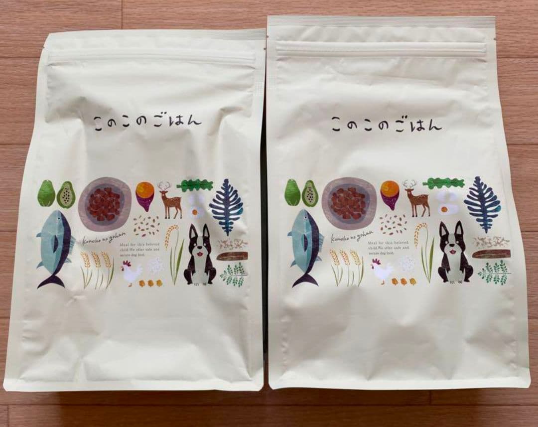 このこのごはん ドッグフード 1kg × 2袋