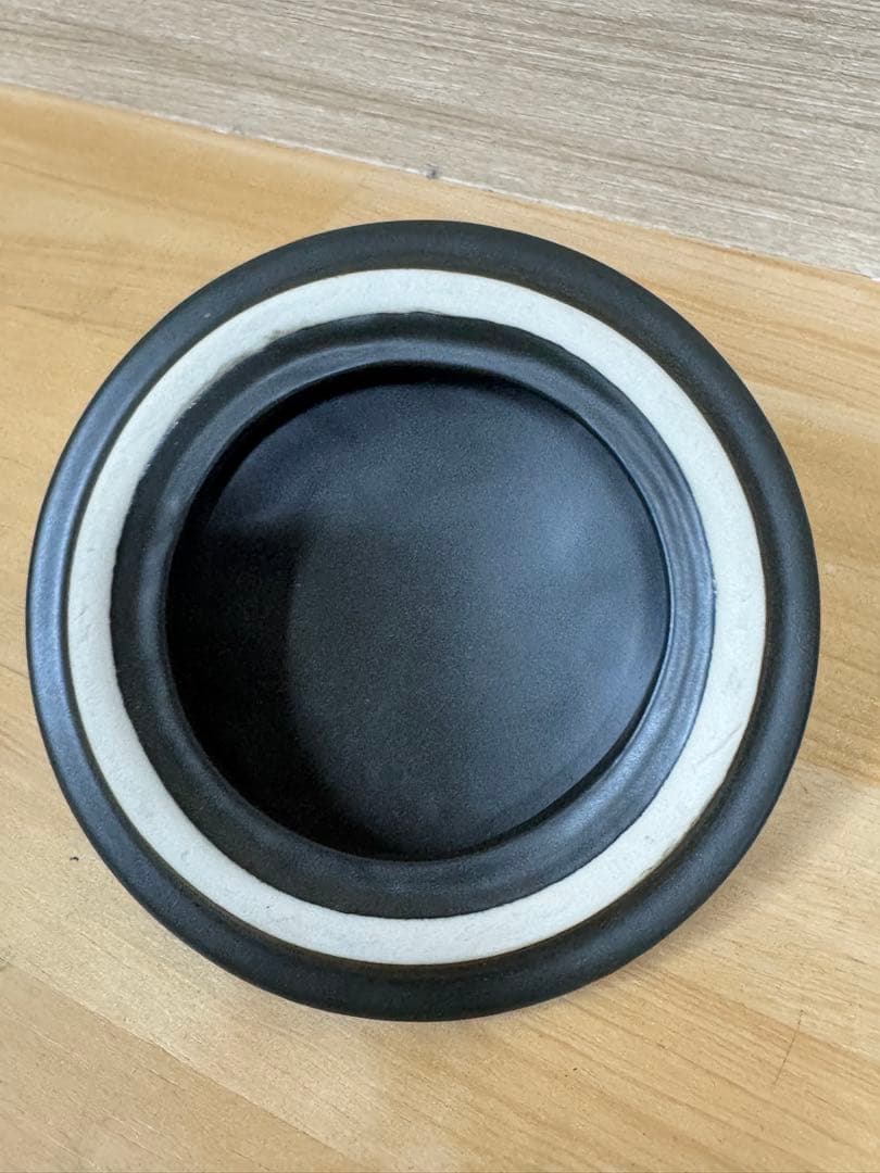 【未使用】遠赤外線 2L 焼酎サーバー　陶器製 木製台座・真鍮コック付き