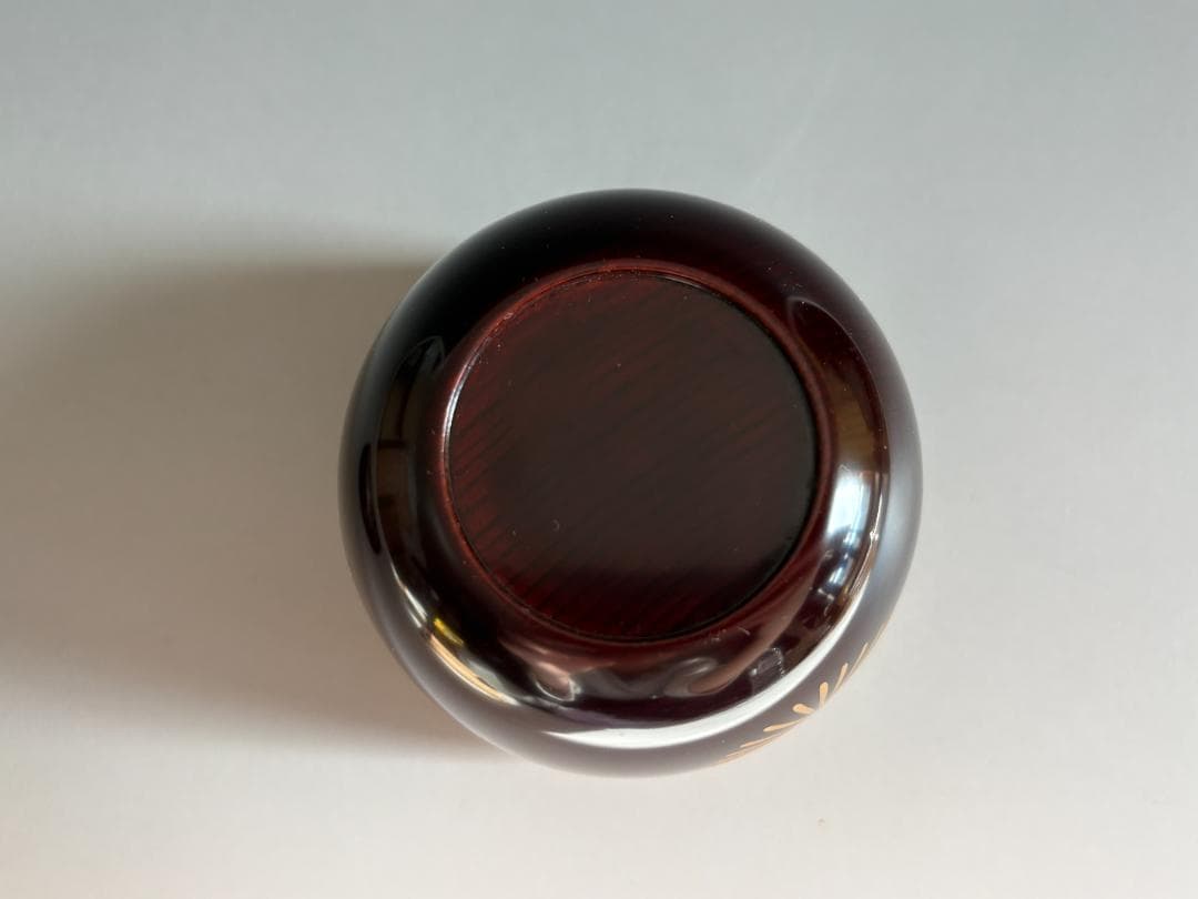 堀井胡春作　尋牛斎書付　唐松蒔絵　溜　大棗　茶道具　表千家