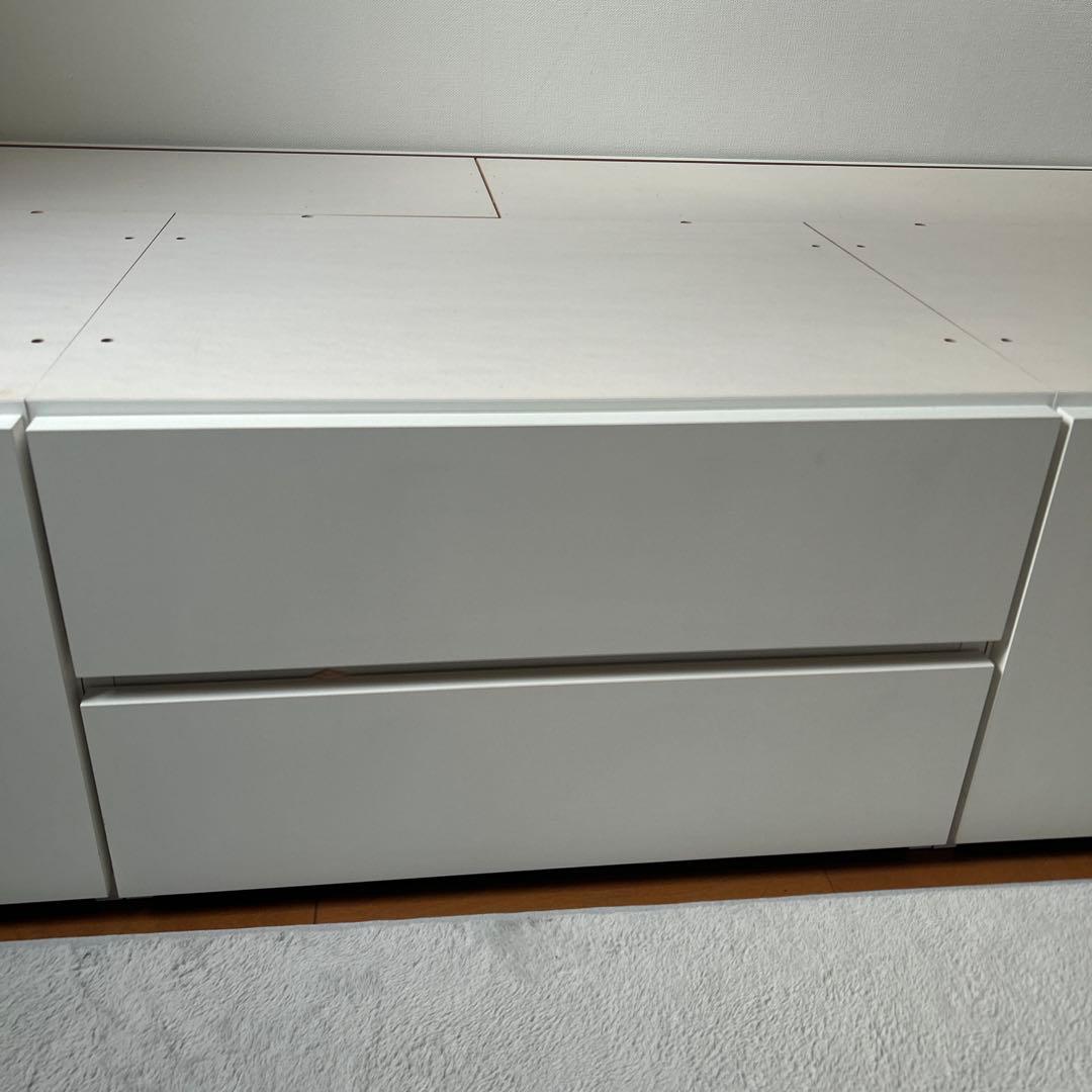 本日限定お値下げ　送料込　ニトリ　大容量収納　シングルベッドフレーム ホワイト