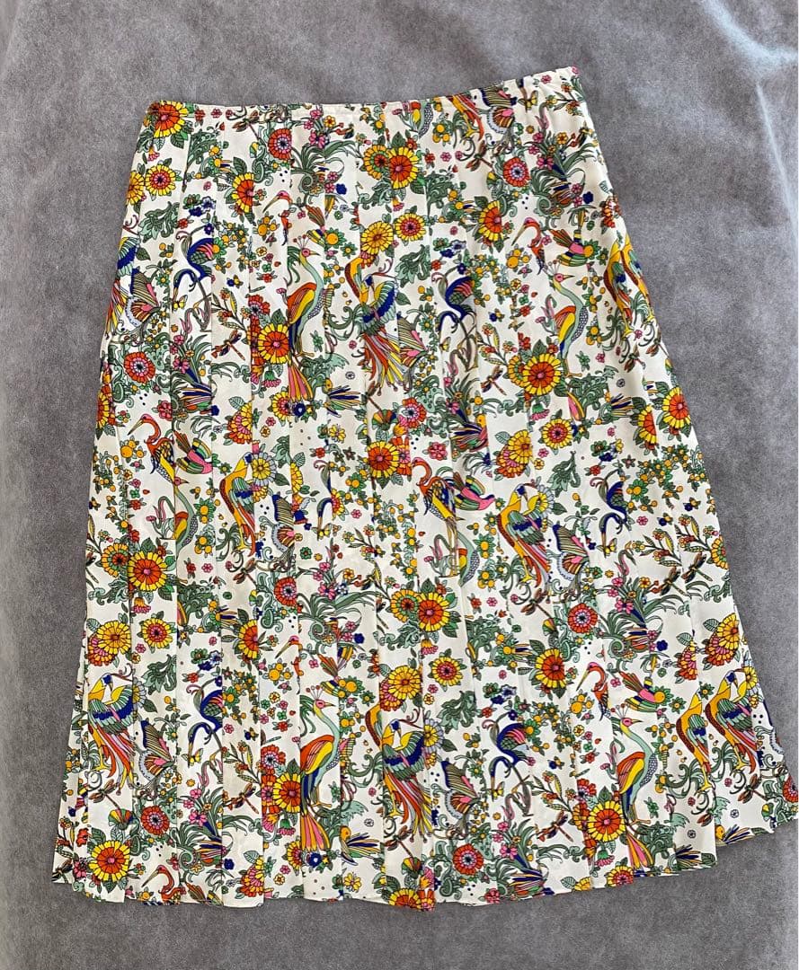 トリーバーチ　TORY BURCH シルクプリーツスカート