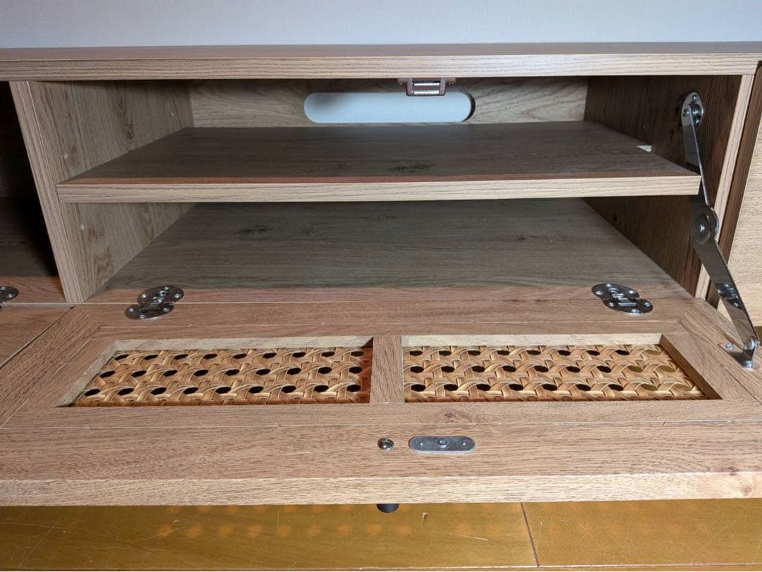 ■送料込■LOWYA ラタンローテレビボード テレビ台北欧風人気家具TV棚140