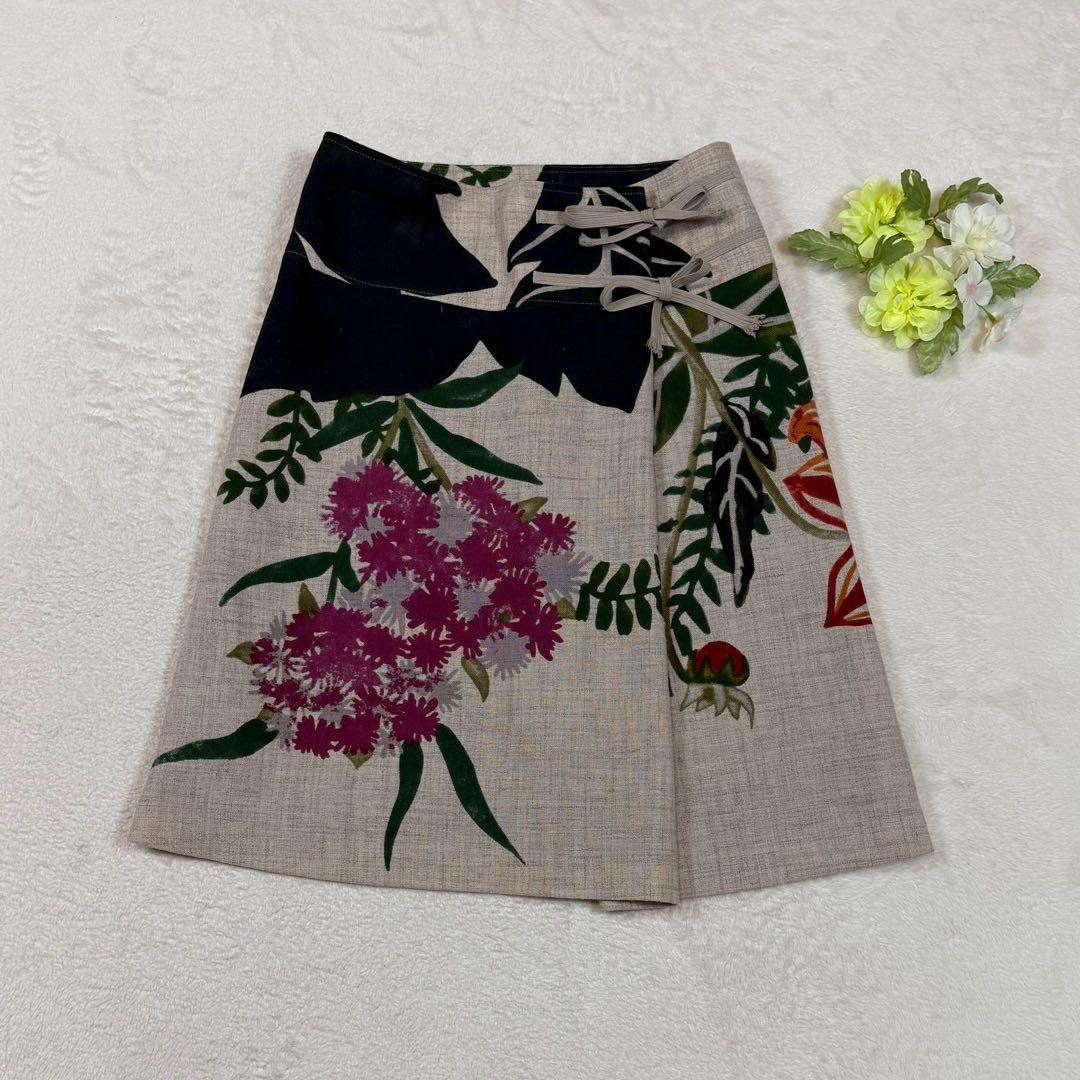 DRIES VAN NOTEN ドリスヴィンノッテン フラワー スカート フレア