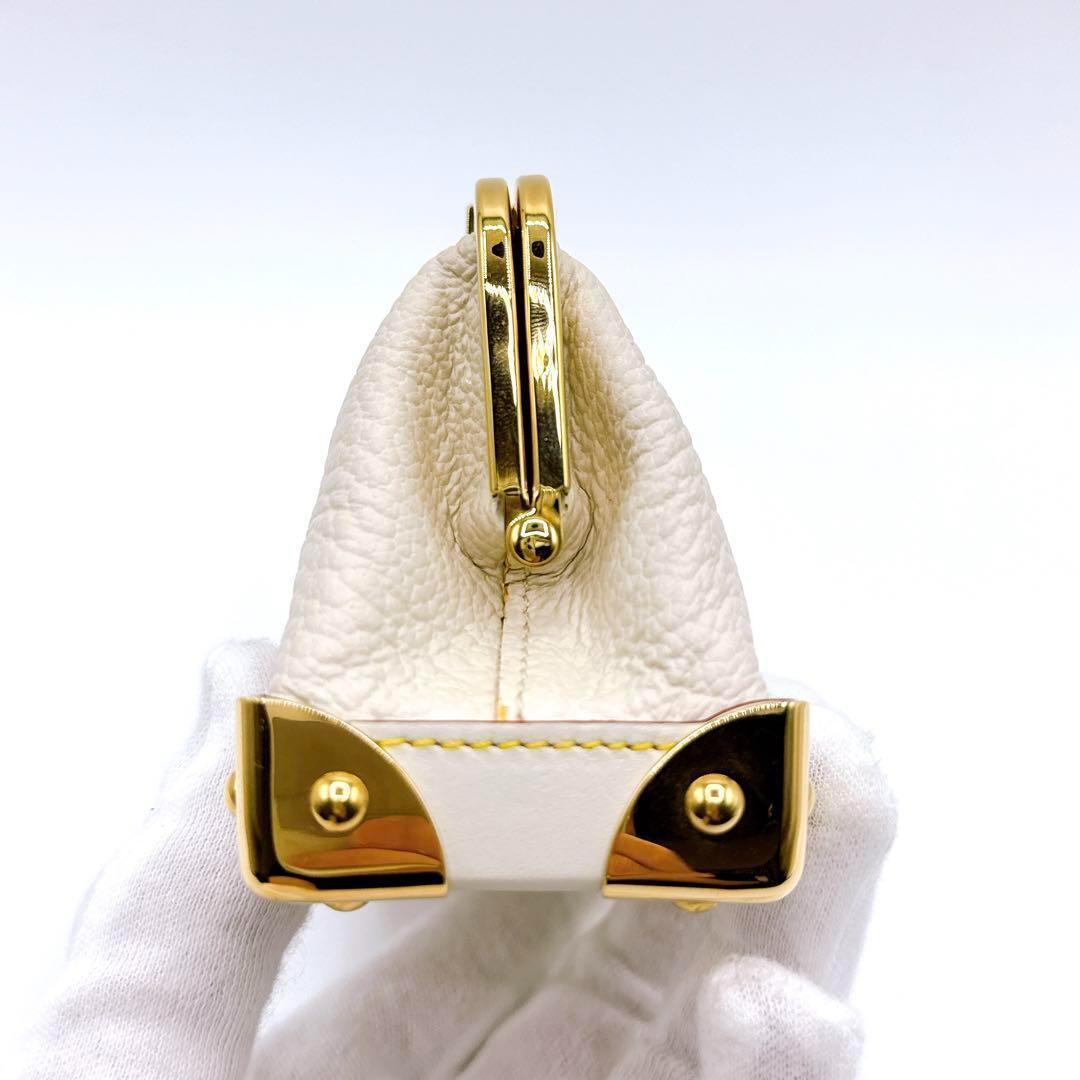 ルイヴィトン スハリ ポルトモネ ヴィエノワ ポーチ がま口 M91835