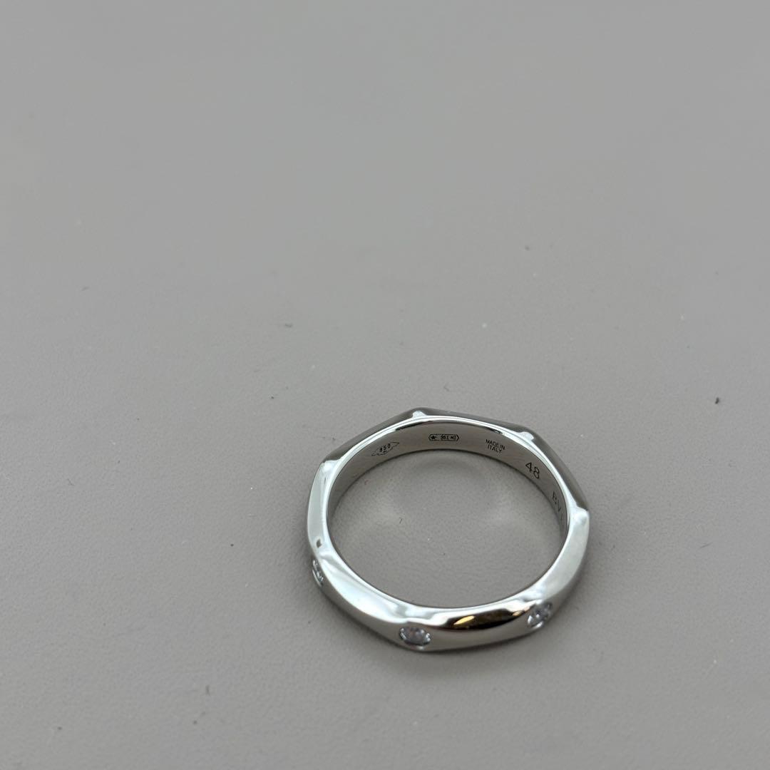 未使用級 定価49万現行品　ブルガリ インフィニート ダイヤ プラチナ リング