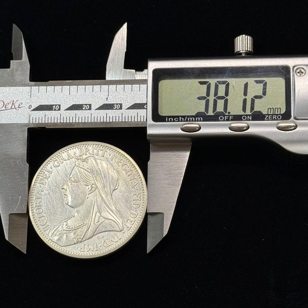 銀貨保証 イギリス ヴィクトリア女王 1887年 聖ジョージ 硬貨 古銭