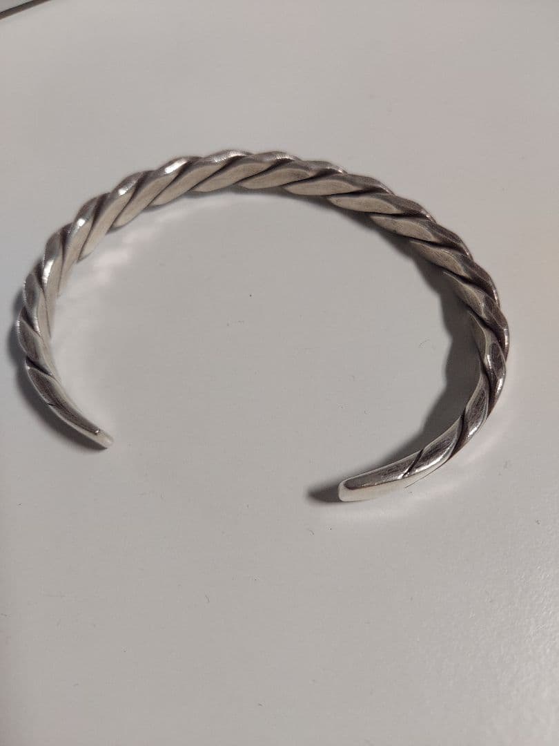 バングル インディアンジュエリー ツイスト シルバー925 ナバホ