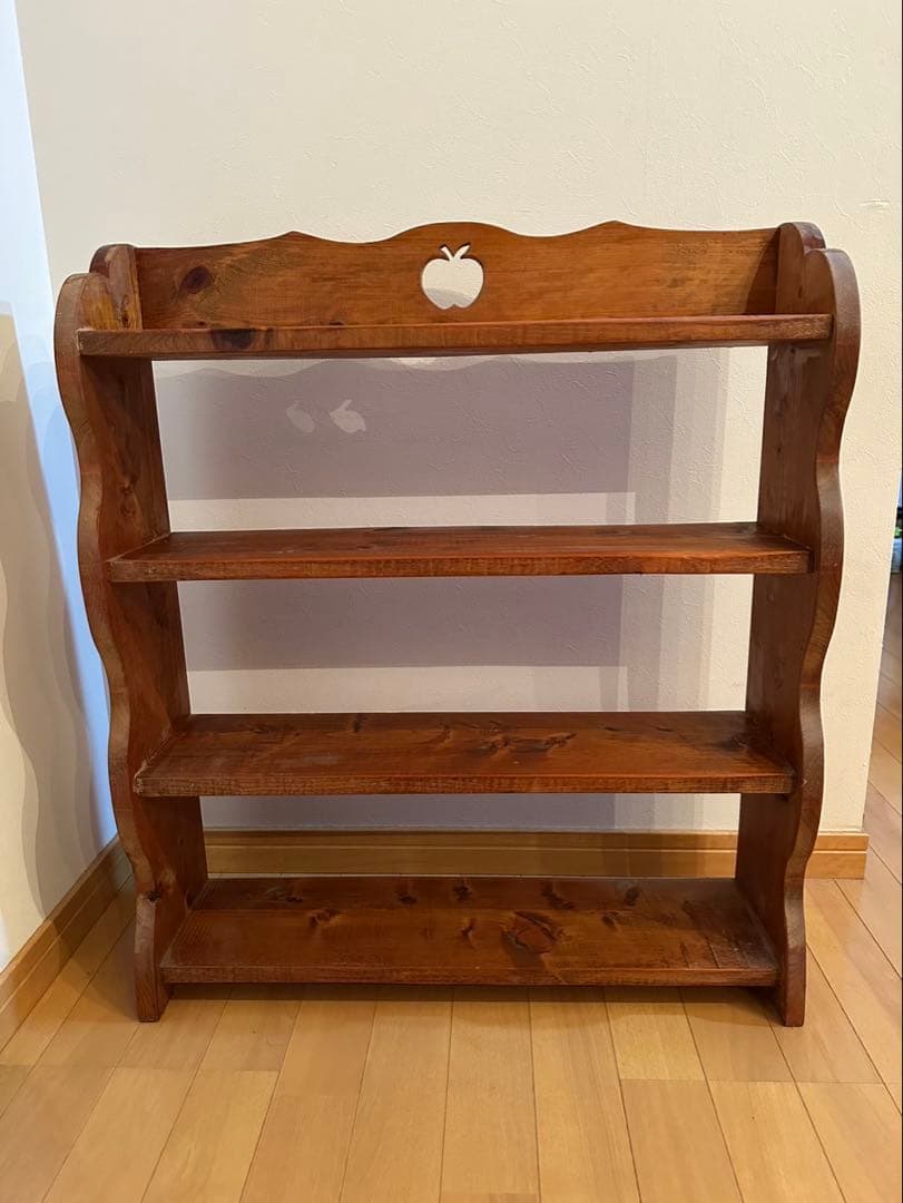 カントリー4段シェルフ♡アップルモチーフ