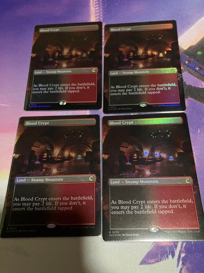 マジックザギャザリング　フルアートfoil 血の墓所4枚セット