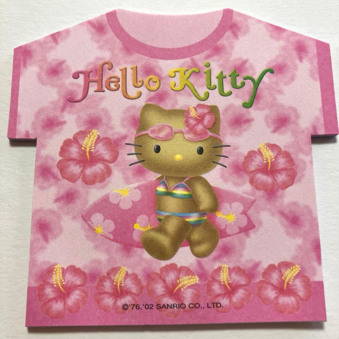 【激レア】平成レトロ　日焼けキティ　Tシャツミニメモ　サンリオ