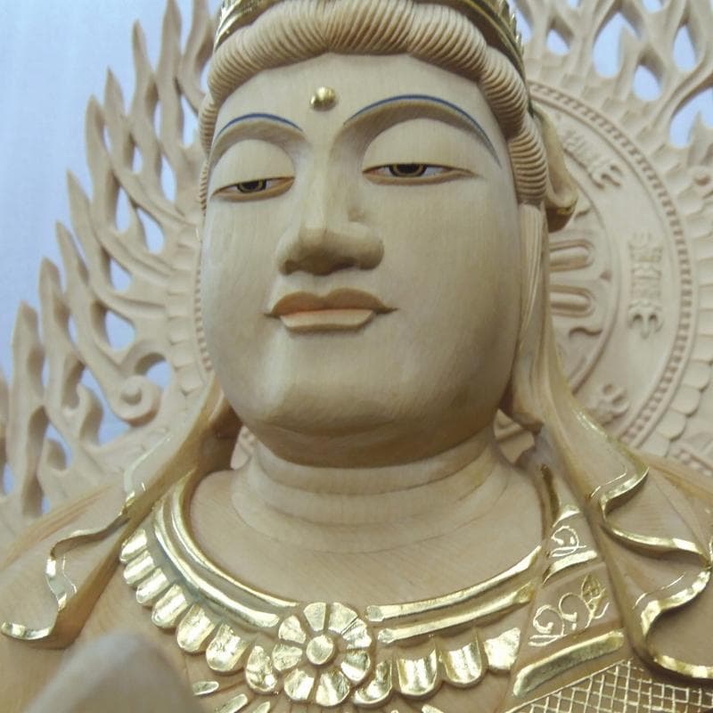 Ｂフライデー　★桧材 大日如来一尺 切金★真言宗本尊 総高さ：約118cm