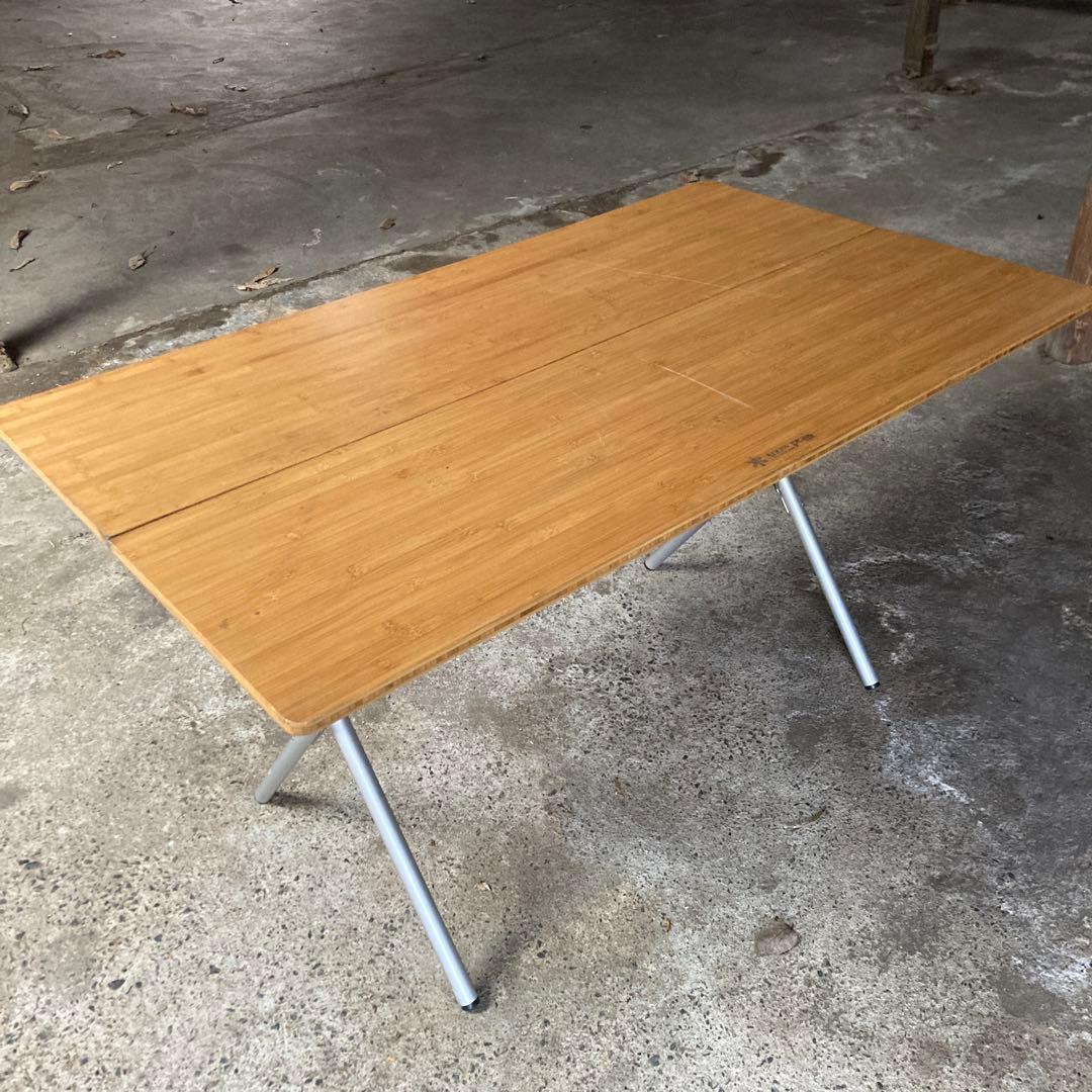  peak 折りたたみテーブル バンブー