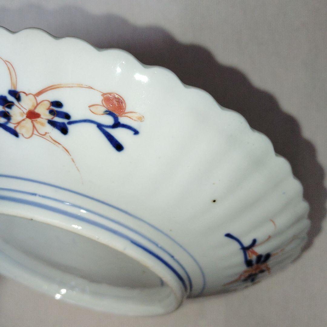 アンティークプレート　古伊万里皿　かわいい柄です　裏もていねい　ペアの残りかも