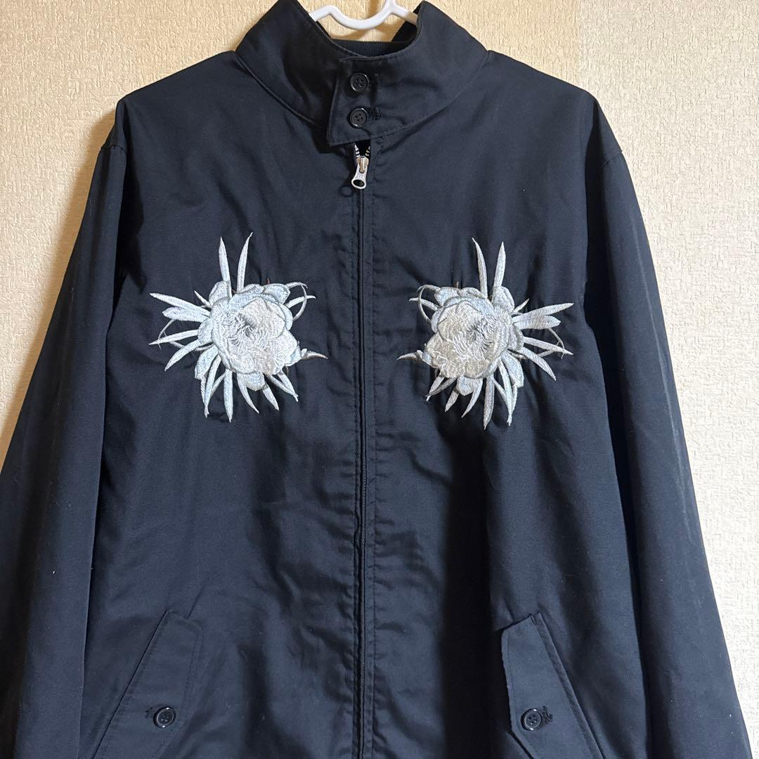 WILDSIDE YohjiYamamoto 月下美人刺繍ブルゾン