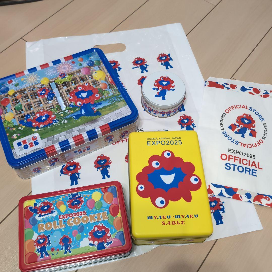 まとめ売り　EXPO2025 万博　ミャクミャク　空き缶　ショップ袋　計6点
