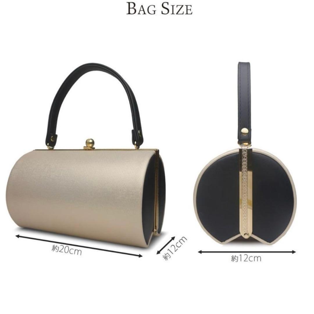 草履ハンドバッグセット ゴールド×ブラック