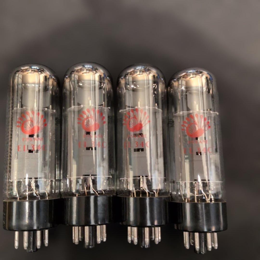 EL34C PSVANE　中古真空管 4本セット
