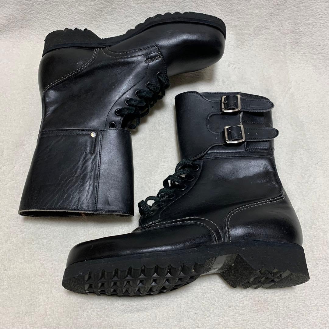 【チェコスロバキア軍】コンバットブーツ　ミリタリー　レースアップ　サイドベルト