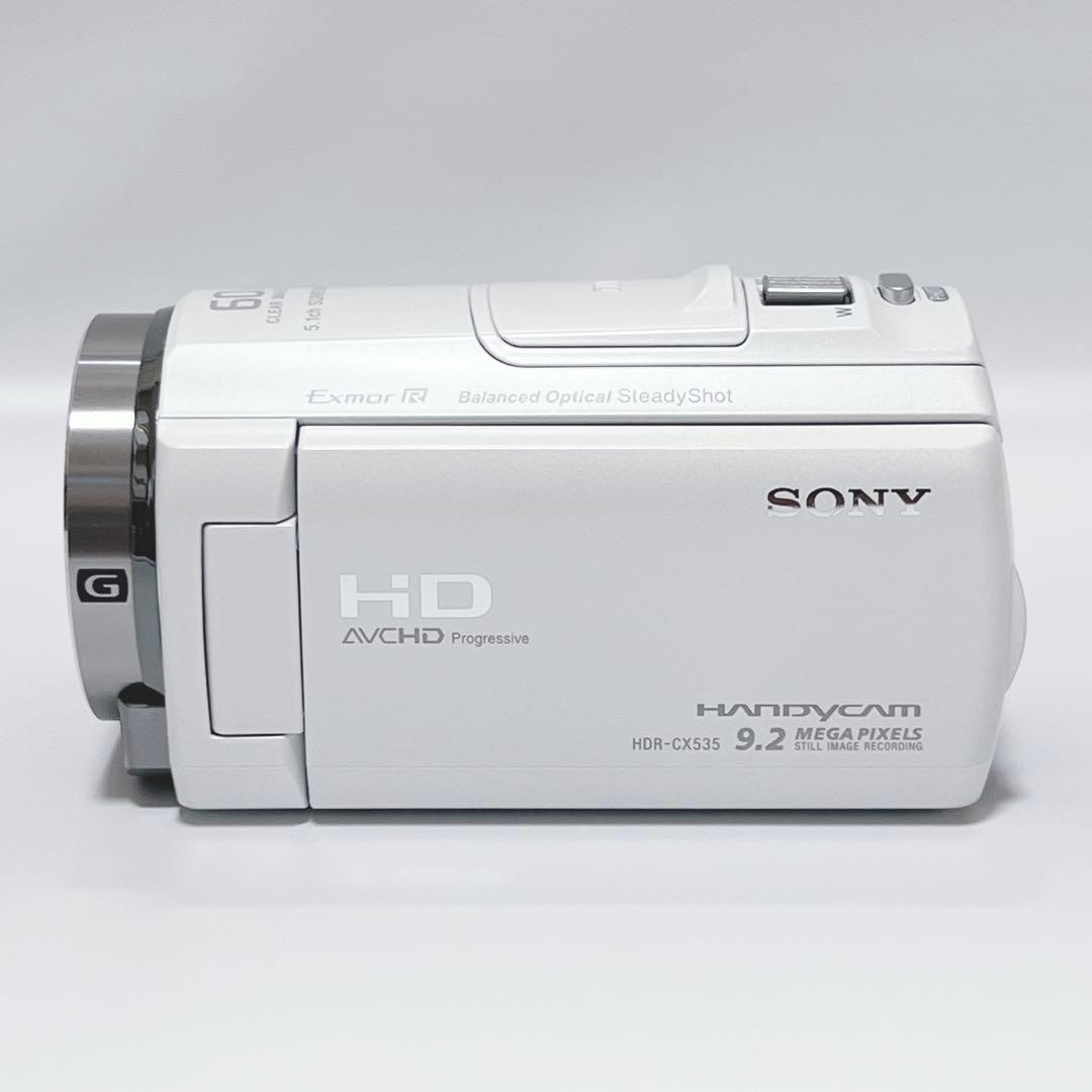 【美品】SONY HDR-CX535 ビデオカメラ ホワイト
