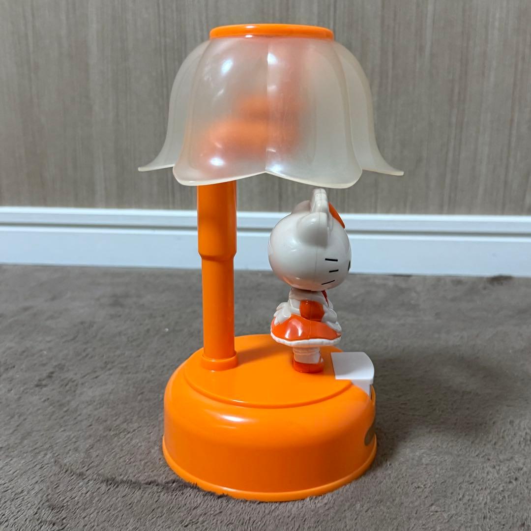 【希少】サンリオ レトロ キティ メイド おじぎアクションライト オレンジ