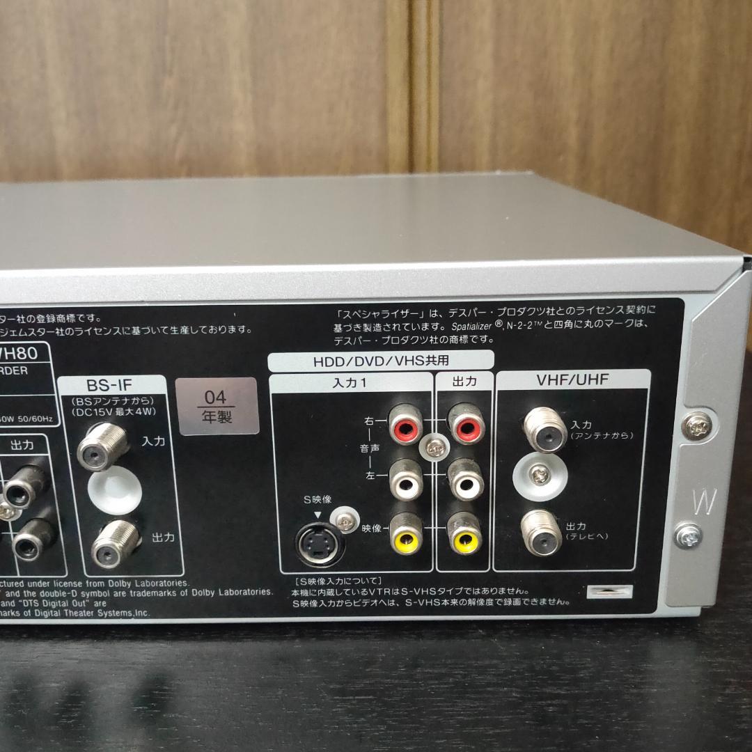 SONY　RDR-VH80　ソニー　HDD搭載VHSビデオ一体型DVDレコーダー